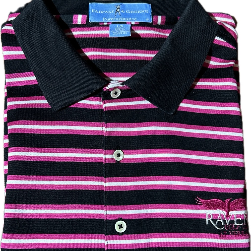 Fairway & Greene ~Men's ~Multicolor ~Striped ~Large ~ Raven Golf Club at Verrado